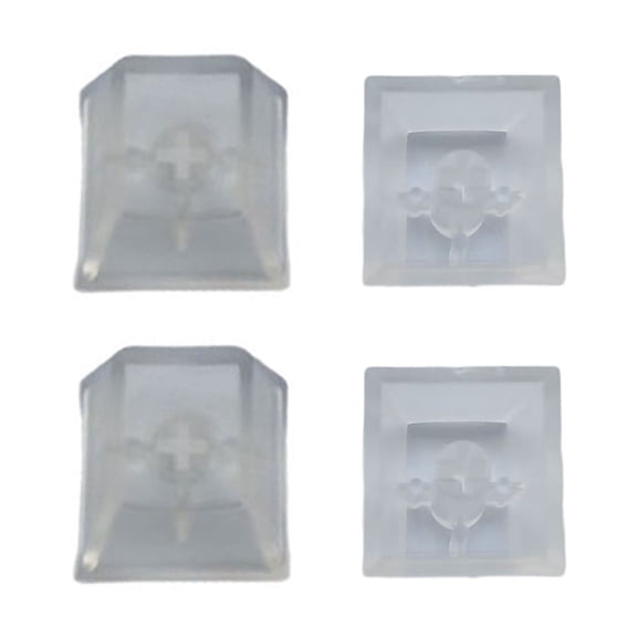 Oasiva 4Pcs Height Transparent Keycap PC Transparent Keycaps Waterproof Clear Keycaps Keyboard Covers Keyboards Supplies