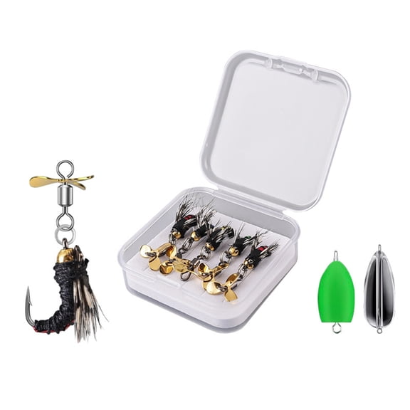 Oasiva 5Pcs Fast Sinking Fly Fishing Fly Topwater Baits Fly Fly Fishing Lure