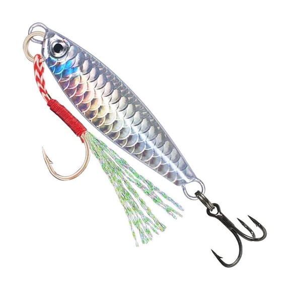 Oasiva 5Pcs Metal Cast Jigging Spoon Lures with Treble Hook Spinner Baits 10g/20g Casting Jig Sinking Fishing Baits Spinnerbait