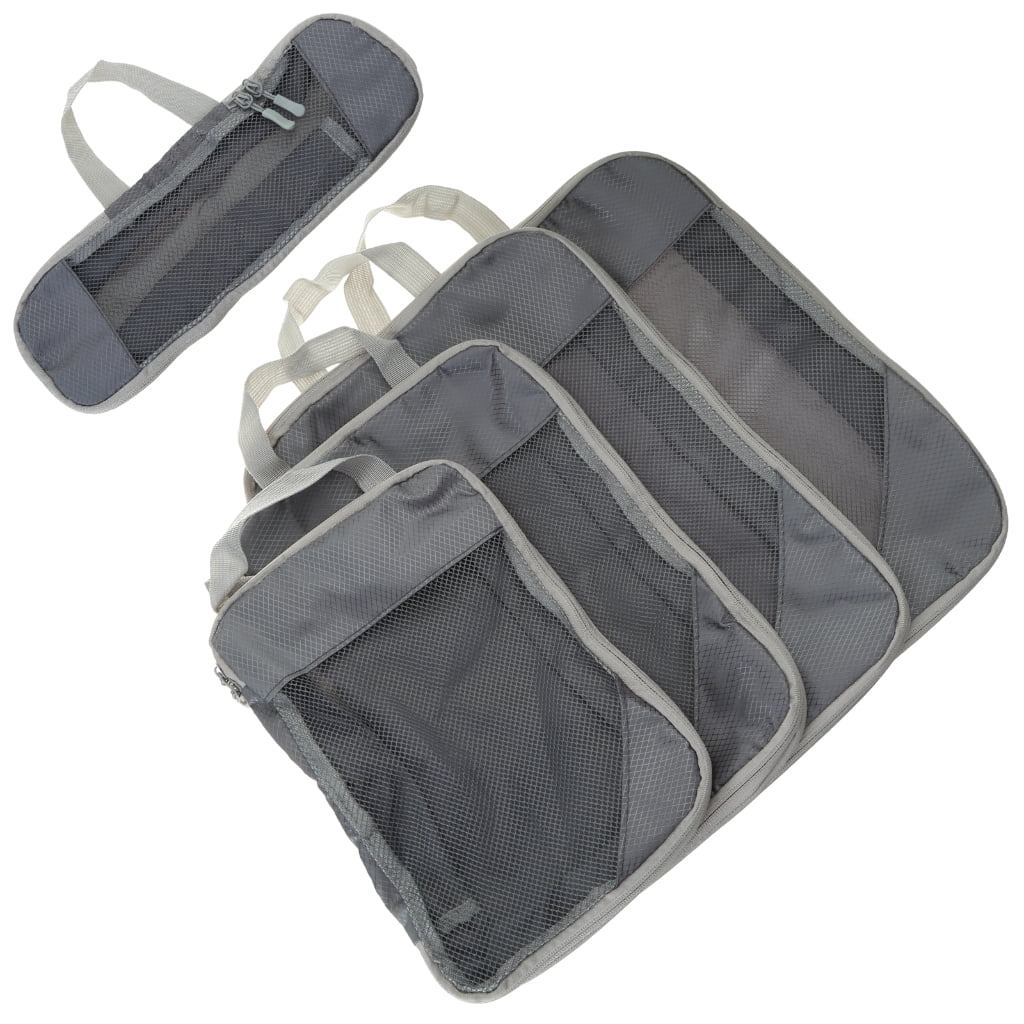 Oasiva 5pc/set Lightweight Packing Cubes for Efficient Suitcase Organization Expandable