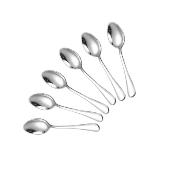 Oasiva 6Pcs Stainless Steel Mini Spoon For Coffee Tea Dessert Appetizer And Cold Treats