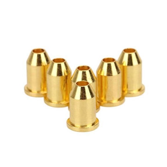 Oasiva 6Pcs/set Guitar String Ferrules Guitar String Caps Mounting Buckle Through Body Ferrules Bushing for Electric Guitars