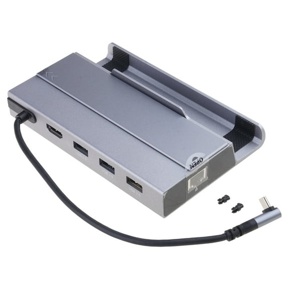Oasiva 7 in 1 Dock for ROG/X/SteamDeck Featuring with USB A USB C HDMI2.0 4K@60Hz Gigabit Ethernet Port