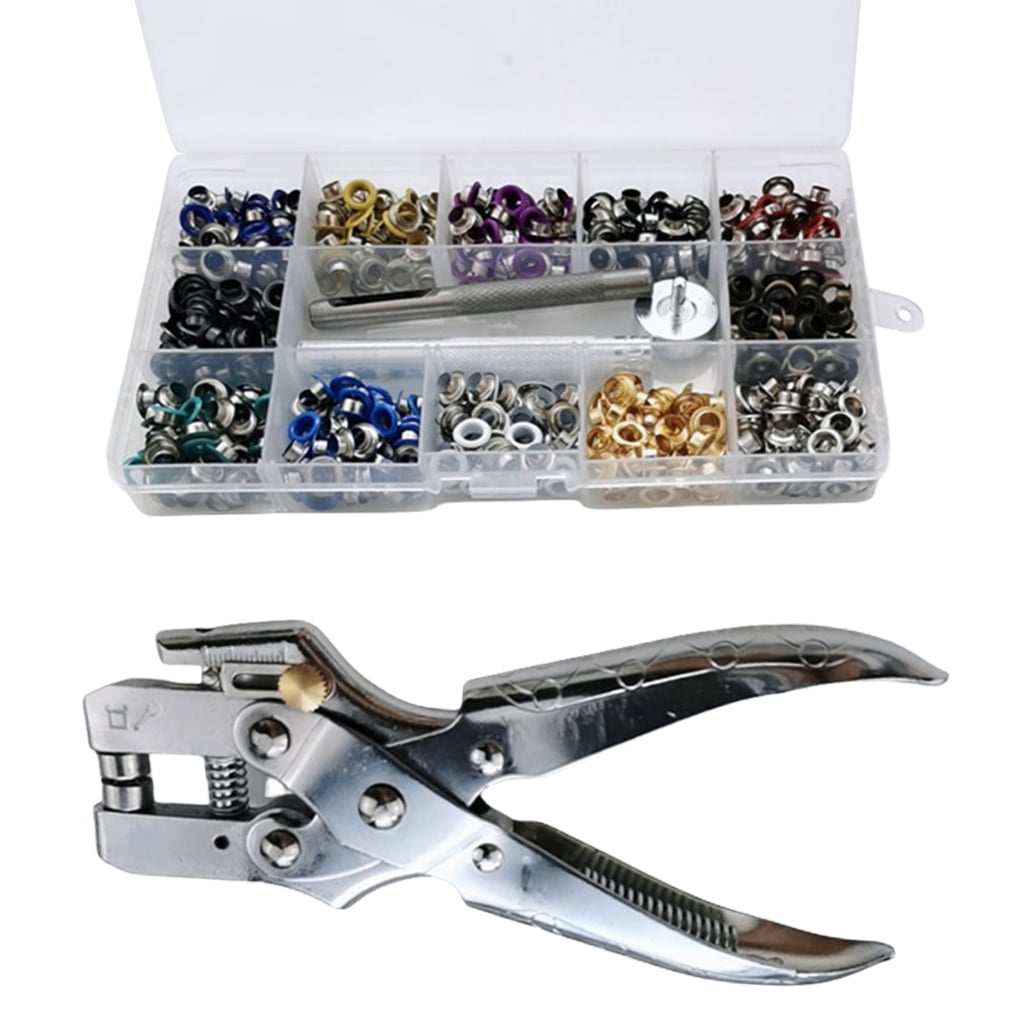 Oasiva 700x Grommet Tool Set 12 Colors Eyelet Pliers Set with Installation Tool