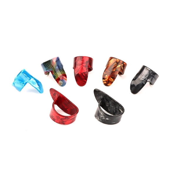 Oasiva 7Pcs Guitar Pick Bass Picks Electric Guitar Part Guitar Pick Thumb Picks Guitar Picks Celluloid Guitar Picks Plectrums