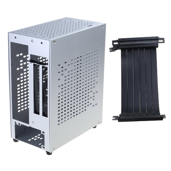 Oasiva A07 Desktop Mini ITX Chassis Game Independent Graphics Card All Aluminum Case Supporting Small 1U Power Supply