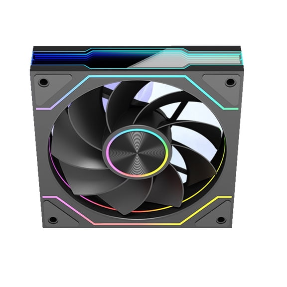 Oasiva ARGB LED 120mm 5V 3Pin PC Fan with Infinitys Mirror Effect, Quiet High Airflows for CPU Coolers and Case