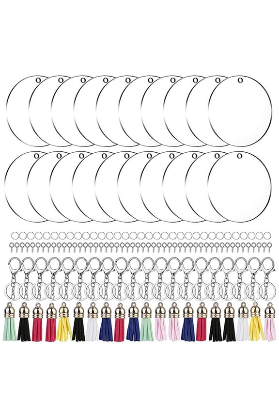 Acrylic Keychain Blanks Bulk Acrylic Ornament Blanks for Vinyl Valentine's Day