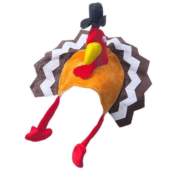 Oasiva Adult Stereo Turkey Shape Hat Christmas Thanksgiving Decoration Unique Hat Adult Carnival Hat Party Festive Hat