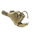 thumbnail image 1 of Oasiva Angler Fish Figurines Metal Statue Angler Fish Decorative Object Ornament, 1 of 8