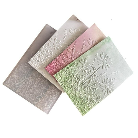 Oasiva Butterfly Flower Tree Textured Embossing Folder for Card Making Scrapbooking