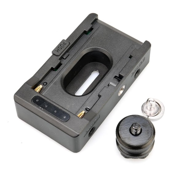 Oasiva Camera Battery Charger Dock Station for F970 F750 F550 with Fast USB C Charging and LED Indicator Lights Black