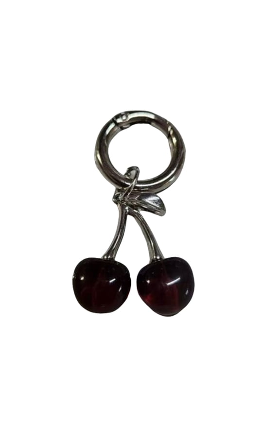 Cherrys Sturdy Alloy Keychain Fashion Accessory for Purse or Handbag Use