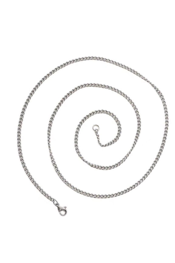 Classical 3mm Titanium Steel Men's Chain Necklace Unisex Trendy Jewelry Design