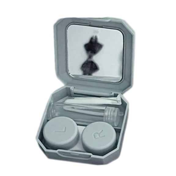 Oasiva Contact Lenses Case and Removal Tool Compact Size Rubber Eye Lenses Inserter