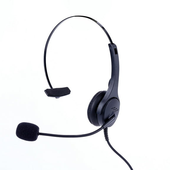 Oasiva Corded Call Center Noise Cancelling RJ9 Headset Headphone with Microphone Desk Landline for Computer/PC/Laptop Use