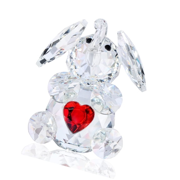 Oasiva Crystal Elephant Statues Glass Elephant Figurines Lucky Feng Shui Ornament Gift
