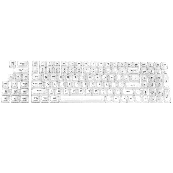 Oasiva Customizable Clear Keycaps Backlit Key Caps for MX Mechanical Keyboards
