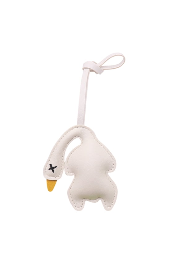 Cute Roast Duck Design Keychain For Keys Bags Car Decoration Soft PU Keyring Fashionable Accessory Gift
