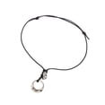 thumbnail image 1 of Oasiva Delicate Alloy Circle Necklace With Intricate Hollow Designs For Fashion Women, 1 of 10