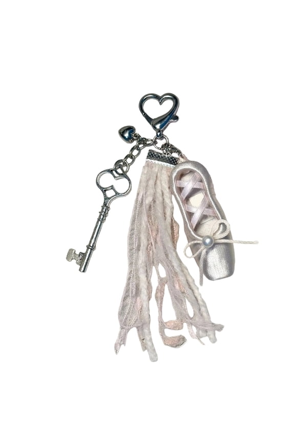 Delicate Dance Themed Key Holder Handcrafted Ballet Keychain Accessory Present