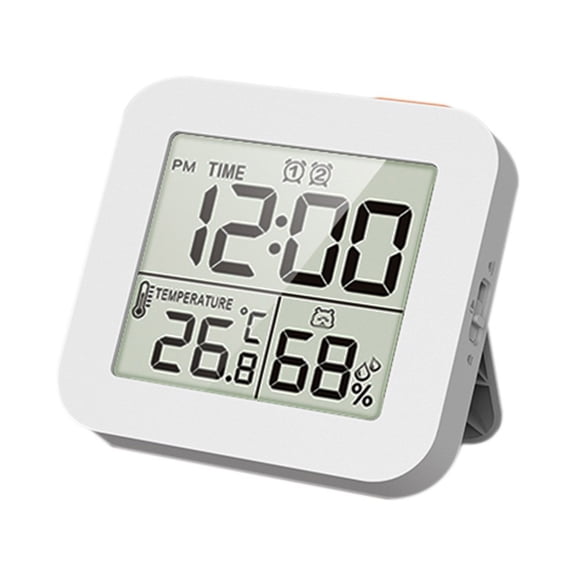 Oasiva Digital Alarm Clock with Temperature Humidity Reading Desk Clock for Home Office