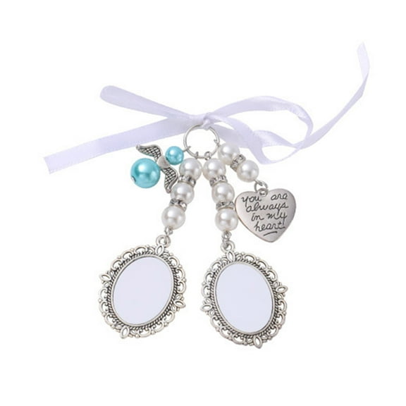 Oasiva Diy Lace Frame Wedding Charm Oval Aluminum Sheet Photo Frame Pendant