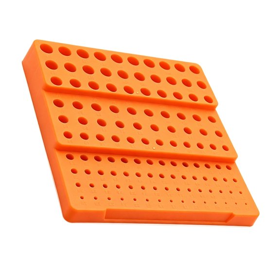 Oasiva Drill Bit Holder Box with 121 Slots Router Bit Storage Box Ideal For 1-13mm Tool Easy Identification And Access