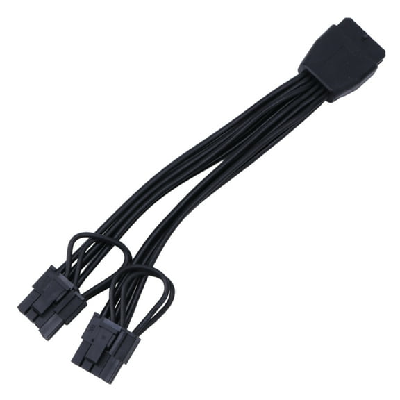 Oasiva Durable 12PIN to Two 6+2 Graphics Card Power Connector PCIE 12Pin Splitter