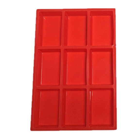 Oasiva Easy Releases Silicone Cake Pan with 9 Rectangular Well for Home Baking Parties