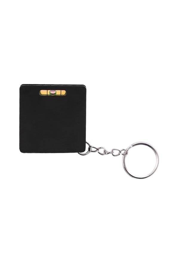 Easy to Carry Keychains Mini Steel Tape Measure Integrated Bubble Level 1m Measuring Length Auto Retract Function Double Scale