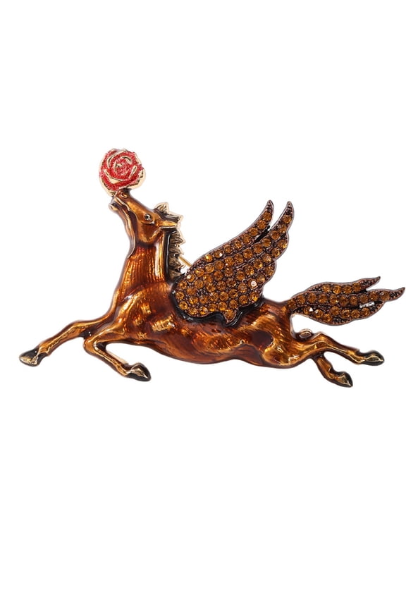 Elegant Horse Theme Pin for Scarf Bag Decoration and Stylish Outfit Combinations