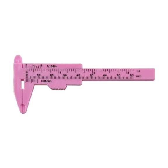 Oasiva Ergonomic Plastic Verniers Gauges Double Scale Calipers Tool for Technical Drawing