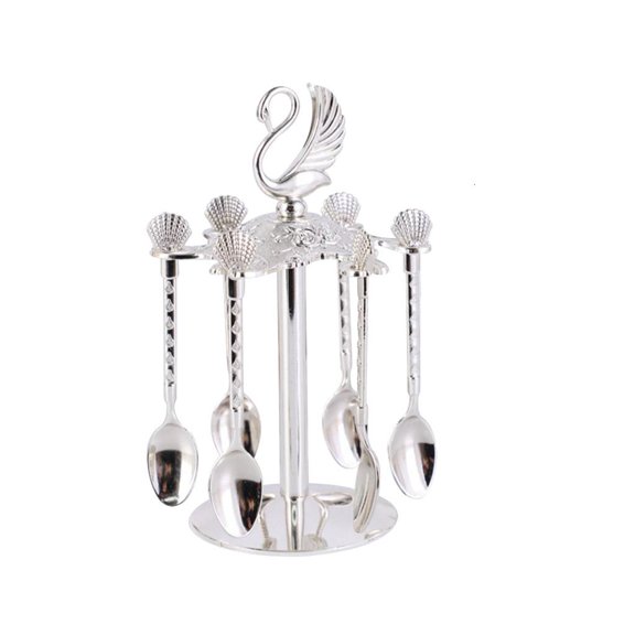 Oasiva European Style Golden and Silver 2 Colors Tabletop Table Coffee Spoon Tablewares