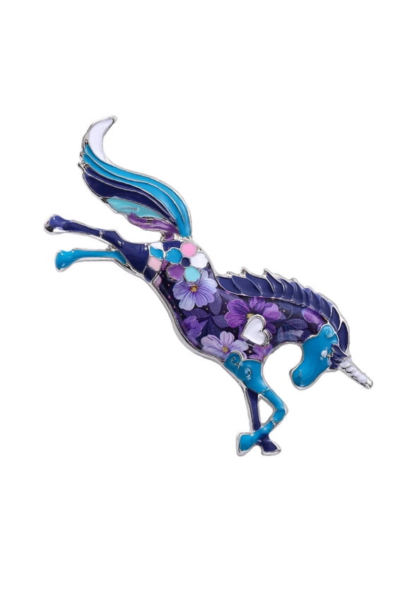 Fantasy Themed Horse Brooch Pin Unique Accessory Coats Cap Charm Badge Pin