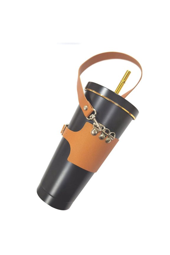 Fashion Cup Holder Fashionable Cup Jackets with Adjustable Size PU Cup Sleeve