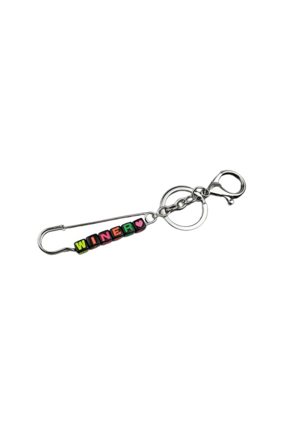 Fashion Custom Letter Keychain Acrylic Key Accessory Bag Pendant Pin Shape