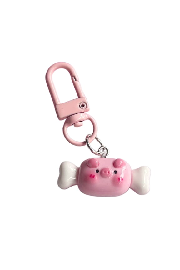 Fashionable Pig Keychain Cute Design Bag Keys Pendant Cute Pig Keyrings