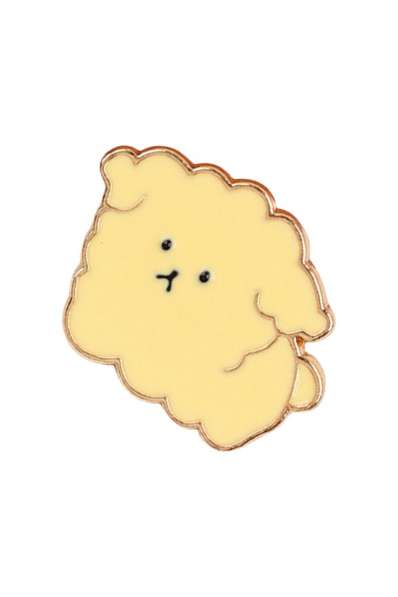 Fashionable Silver Gold Plated Puppy Brooch Elegant Dog Pin Jewelry for Casual or Formal Outfits