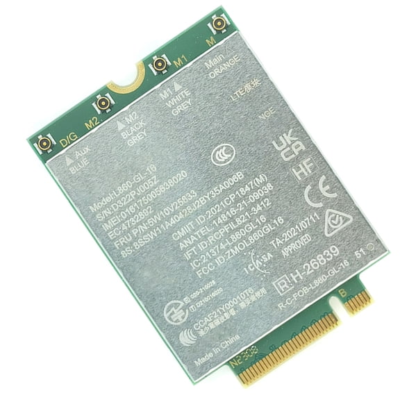 Oasiva Fast L860-GL-16 4G LTE Networking Module Supporting Multiple Bands And High Bandwidth for L13 P14S P16 T14 T16