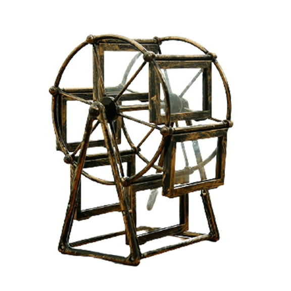 Oasiva Ferris Wheels Shape Photo Frame for Creative Combination for Home Bedroom Dormitory Photo Studio Decoration Retro Romantic 360 Degrees Rotation Display Stand