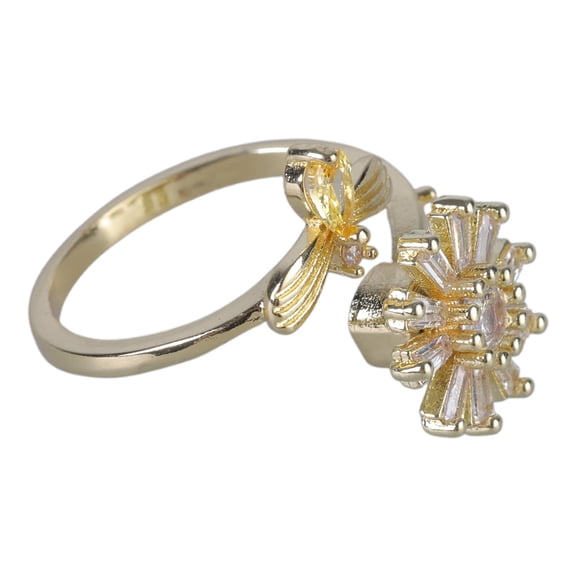 Oasiva Fidget Anxiety Ring for Women Fidget Spinner Stress Worry Rings Flower Bee Spinning Rings Meditation Anti-Anxiety Calming Worry Stress Relief Ring Jewelry Valentine's Day Gifts