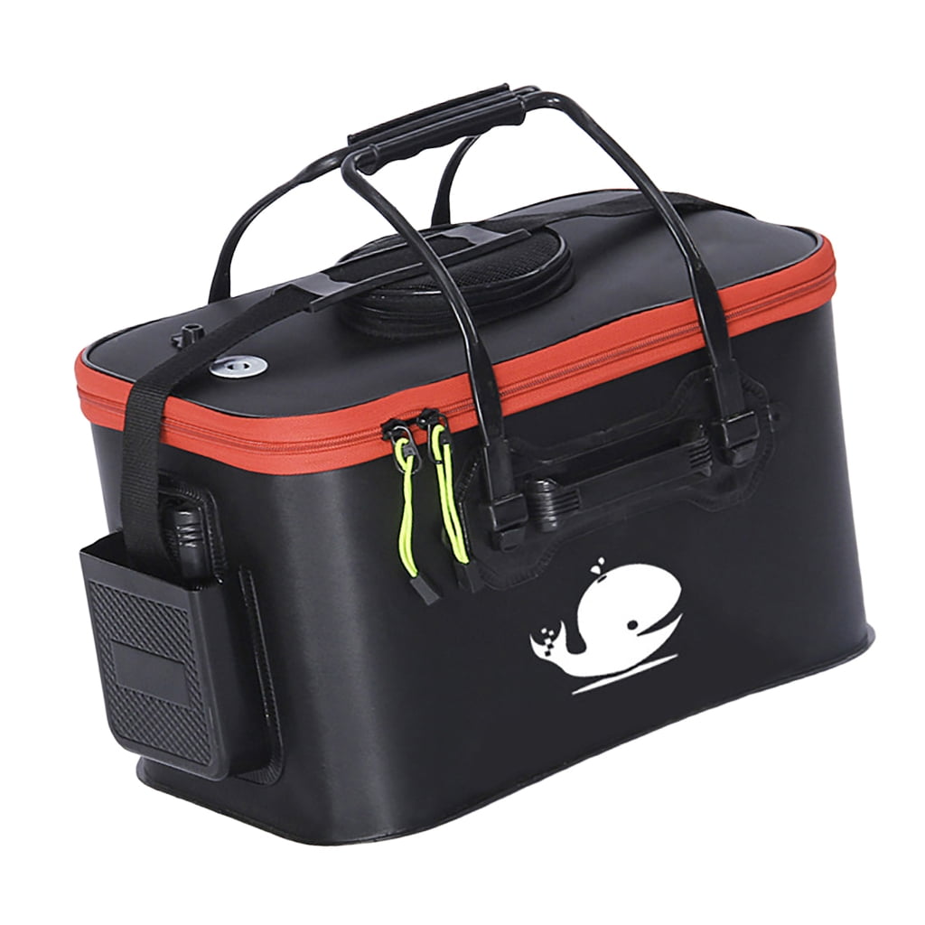 Oasiva Fishing Bucket Fishing Bag with Handle Fishing Basin Fishing Tackle Foldable Tackle Box Fish Fishing Barrels Container