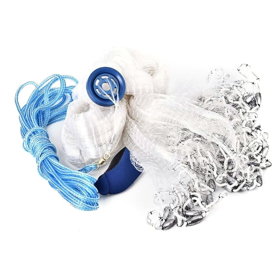 Oasiva Fishing Cast Net with Heavy Duty Sinkers Weights Professional Casting Net