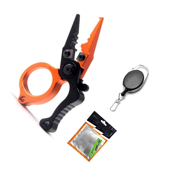 Oasiva Fishing Line Cutter Pliers Aluminum Alloy Hook Remover Fishing Scissors Portable Uncoupling Pliers Fishing Tool