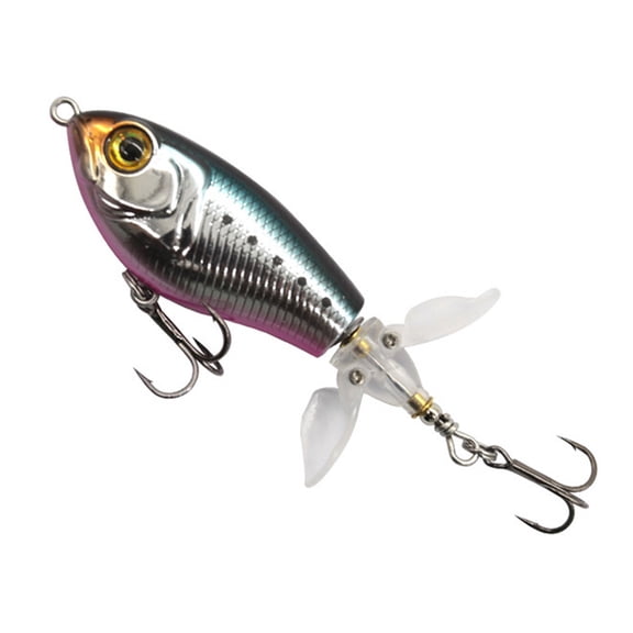 Oasiva Fishing Lure For Carp Pike Topwater Floating Double Propeller Soft Rotating Tail