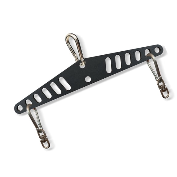 Oasiva Fitness Pulley System Spreader Bar Back Trainer Pull Down Bar D Handle Cable Bar Rope Attachments Back Strength Training