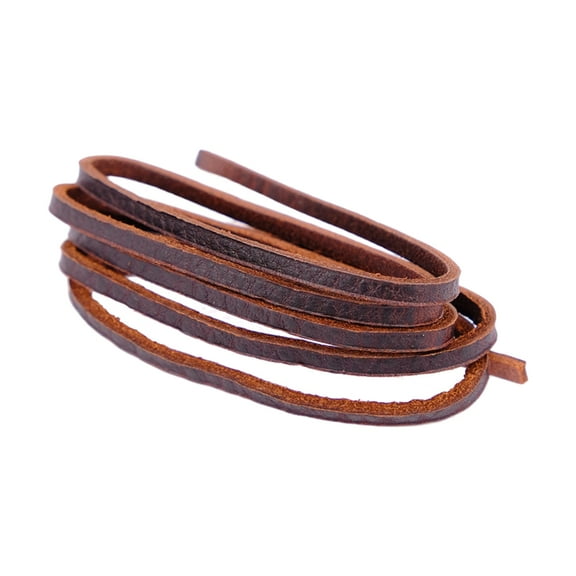 Oasiva Flat Faux Leather Cord 1M Imitation Cowhides String Jewelry Making Accessories