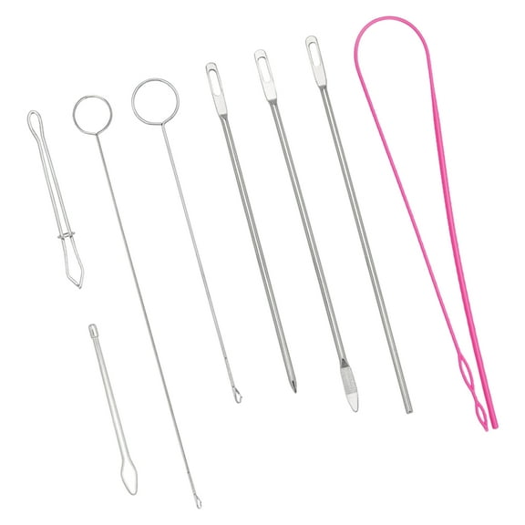 Oasiva Flexible Drawstring Threader Tool Metal Tweezers Drawstring Turner Hook