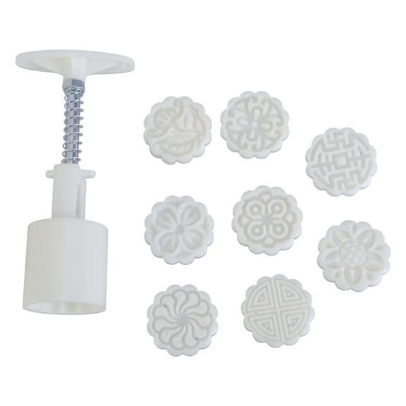 Oasiva Flower Pattern Baking Dessert Tool Plastic Texture Dessert Press for Dessert